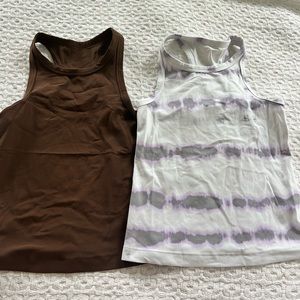 2 lululemon align high neck tanks
